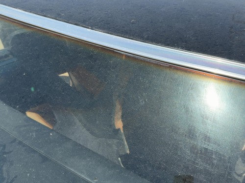 1980 Mercedes 450SL 107 Chrome Trim Around Back Glass OEM Black Roadster