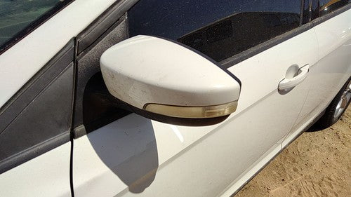 12-14 Focus Ford Focus Driver Left Power Side Mirror Door Mounted Oem White Yz