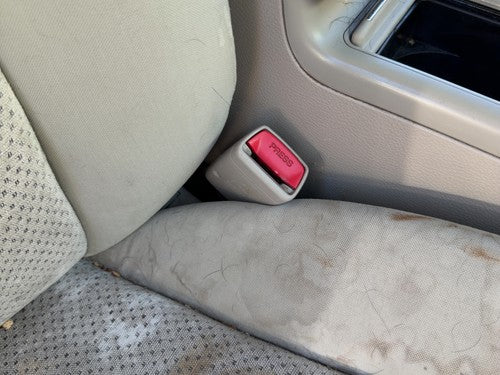 06-09 Legacy Outback Passenger Right Front Seat Belt Buckle Receiver Taupe Tau