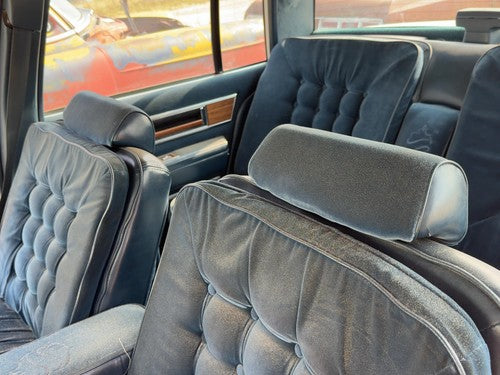 1986 Oldsmobile 98 Pair Of Front Headrests Oem Left Right Set Seat Blue