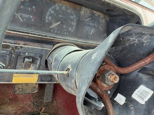 1987-1991 Ford F150 Steering Column Assembly Oem Red
