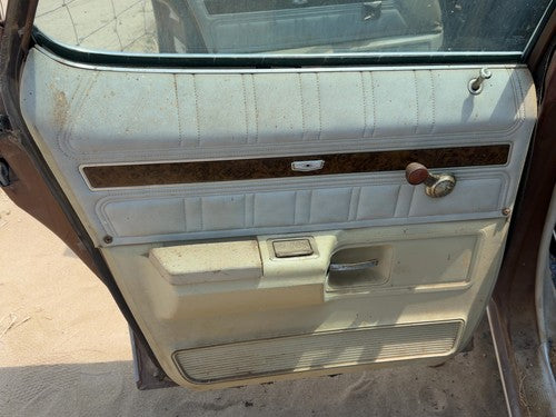 1974 Chevy Impala Driver Left Rear Door Trim Panel Manual Back