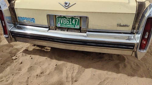 1980-1984 Cadillac Deville Chrome Rear Bumper Assembly With Brackets Oem Back