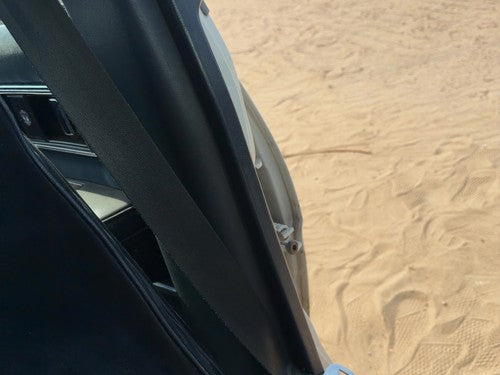 1985-1990 Oldsmobile 98 Regency Driver Left B-Pillar Trim Panel Blue OEM