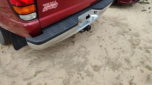 1998-2001 Mazda B2500 Chrome Rear Bumper With Mount Brackets Oem Zzm150221