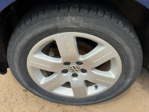 06-09 Beetle Convertible 16" Aluminum Wheel 6 Spoke Rim #2 16X6-1/2 Painted