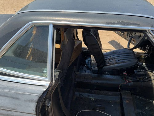 1980 Mercedes 450SL 107 Passenger Right Chrome Trim Around Door OEM Black