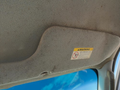 2002-2004 Ford F150 Passenger Right Sun Visor Oem Gray 2L3Z1504104Dab
