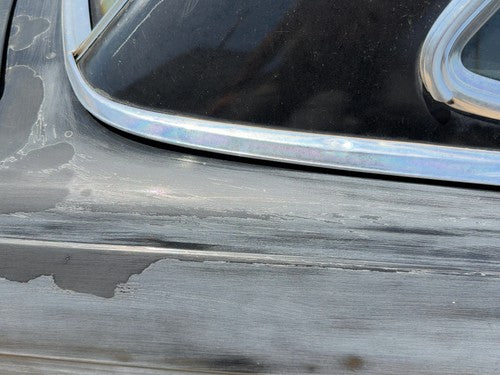 1980 Mercedes 450SL 107 Passenger Right Chrome Trim on Quarter Panel OEM Black