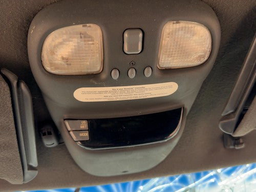 00-01 S10 Blazer Center Overhead Console Dome Light Map Lamp Cubby Graphite 122