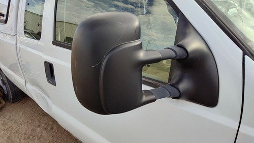 00-07 F250 Super Duty Passenger Right Manual Side Mirror Door Mounted Oem White