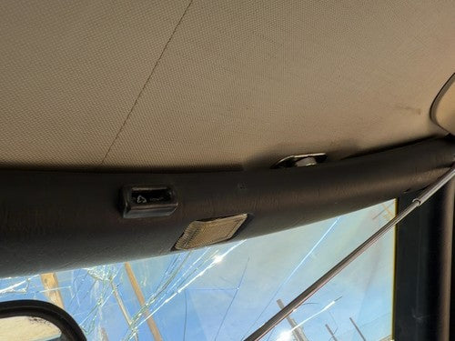 1980 Mercedes 450SL 107 Passenger Right Upper Sun Visor Mount Trim Panel Black