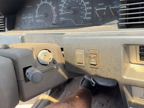 1987-1988 Nissan Maxima Steering Column Assembly Oem Floor Shift Gray 4880542E01