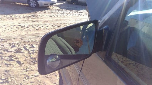 1988-1998 Chevy Astro Driver Left Side Mirror Door Mounted Oem Brown 15001801