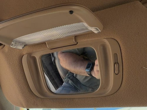 2001 Lincoln LS Driver Left Sun Visor OEM Illuminated Tan 4H 1W4Z5404105AAA