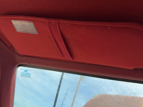 1987-1991 Ford F150 Driver Left Sun Visor Oem Red