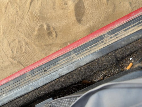 1987-1988 Toyota FX Driver Left Lower Sill Step Moulding Trim Panel Gray