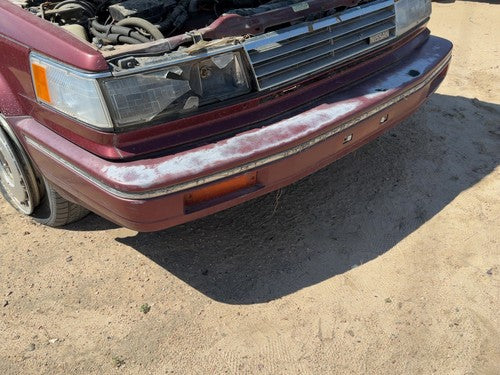 1987-1988 Nissan Maxima Front Bumper Cover Assembly Oem 4Dr Sedan Red 6202238E25