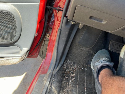 1990-95 Nissan Pathfinder Driver Left Lower Kick Trim Panel OEM Gray