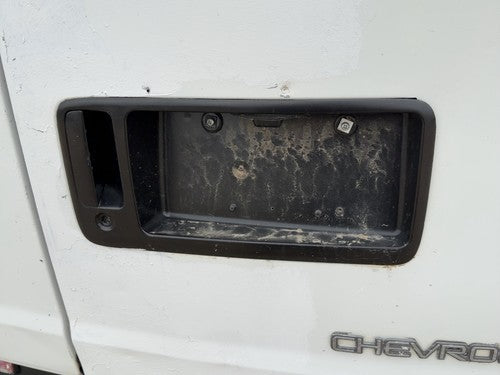 2002 Chevy Express Van 2500 License Plate Trim Surround Panel Oem With Handle