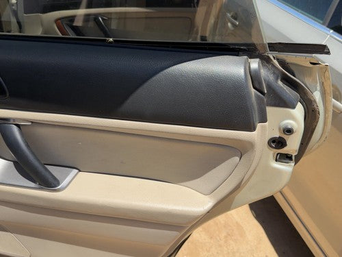 06-09 Legacy Outback Passenger Rear Door Trim Panel With Switches Back Taupe Tau