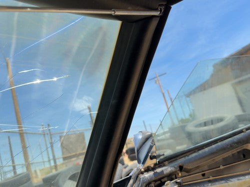 73-80 Mercedes 450SL 107 Passenger Right A Pillar Trim Windshield Post Black