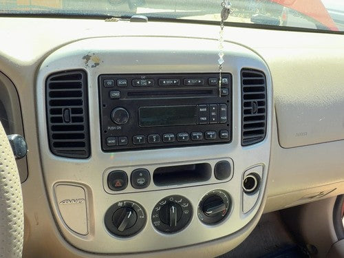 2005-2007 Ford Escape Trim Bezel Around Radio Surround Dash Panel Oem Tan Ah