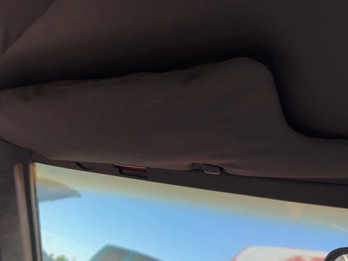 1987-1988 Toyota FX Driver Left Sun Visor OEM Gray