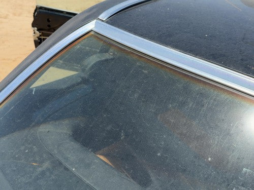 1980 Mercedes 450SL 107 Chrome Trim Around Back Glass OEM Black Roadster