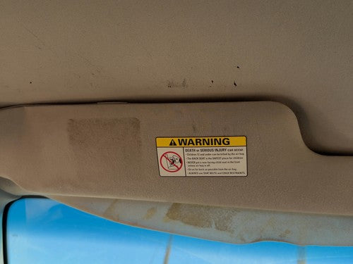 1997-2003 Ford F150 Driver Left Sun Visor OEM Light Graphite F2