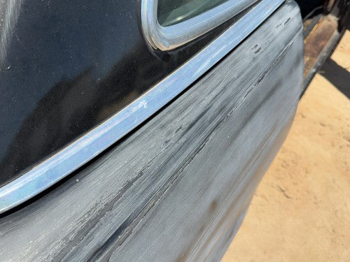 1980 Mercedes 450SL 107 Passenger Right Chrome Trim on Quarter Panel OEM Black