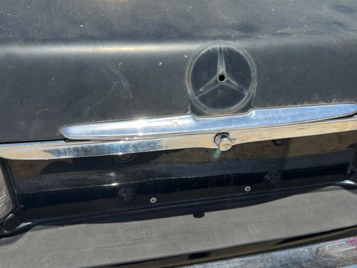 1980 Mercedes 450SL 107 License Plate Trim Surround Panel OEM Tail Trunk Finish