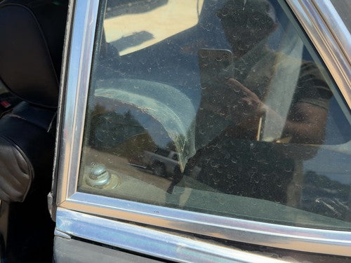 1973-1980 Mercedes 450SL 107 Driver Left Door Surround Chrome Trim Moulding