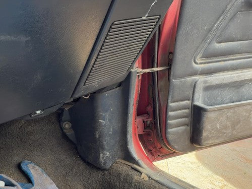 1987-1988 Toyota FX Passenger Right Lower Kick Trim Panel OEM Gray