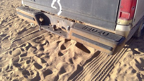 1981-1987 Isuzu Pup Pickup Rear Back Step Bumper With Brackets Oem 2900036000