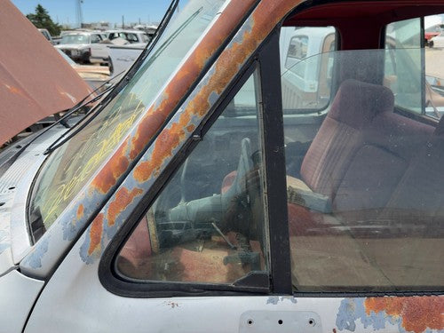 80-91 Ford F150 Driver Left Front Vent Window Small Door Glass With Frame Oem