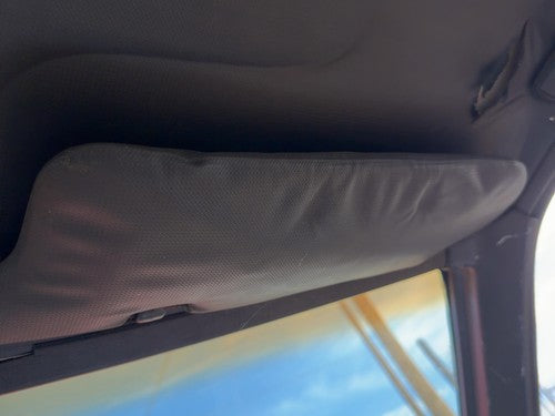 1987-1988 Toyota FX Passenger Right Sun Visor OEM Gray