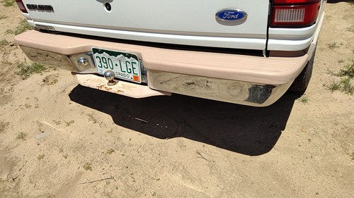 1991-1994 Ford Explorer Rear Bumper Assembly With Brackets Oem White F2tz17906j