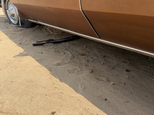 1974 Chevy Impala Driver Left Lower Rocker Panel Moulding Side Skirt Oem