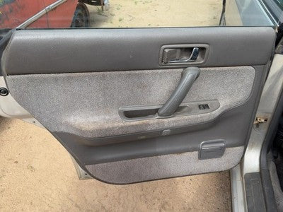 1990 Subaru Legacy Driver Left Rear Door Trim Panel With Switches Back Gray