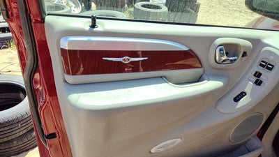 06-07 Town Country Driver Left Front Door Trim Panel With Master Switch Khaki J1