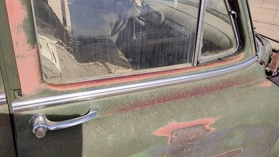 53 Chevy Bel Air 150 Sedan Passenger Right Front Moulding From Door Trim Chrome