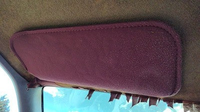 1987 Olds Ciera Driver Left Sun Visor Oem Red