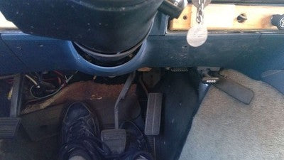 1989 Chevy G20 Van Lower Dash Under Column Knee Bolster Trim Panel Oem Blue