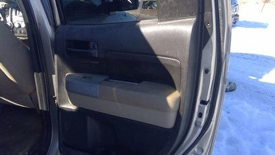 07-10 Tundra Passenger Right Rear Door Trim Panel With Switches Tan Extended Cab