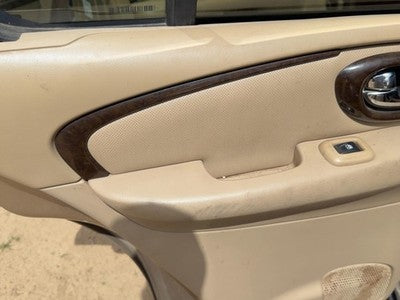04-05 Buick Rainier Driver Left Rear Door Trim Panel With Switches Back Tan 332