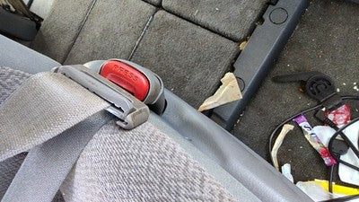 05-07 Caravan Passenger Right Front Seat Belt Buckle Receiver Oem Slate Gray D5