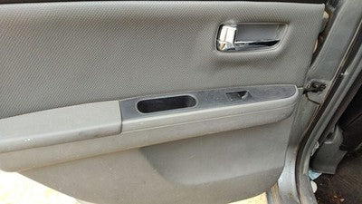 08-09 Sentra Driver Left Rear Door Trim Panel With Switches Back Charcoal W
