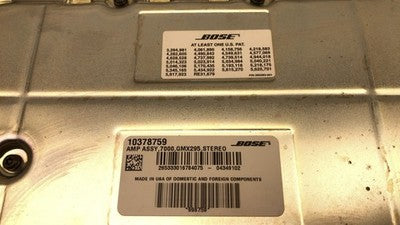 2005-2011 Cadillac Sts Factory Amplifier Stock Stereo Ux8 Oem 10378759