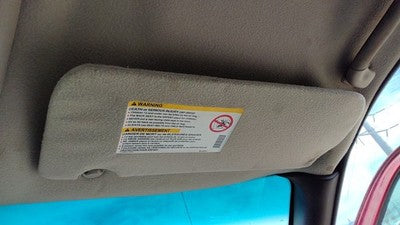 2002-2004 Chevy Venture Passenger Right Sun Visor Oem Gray 14D 10345189